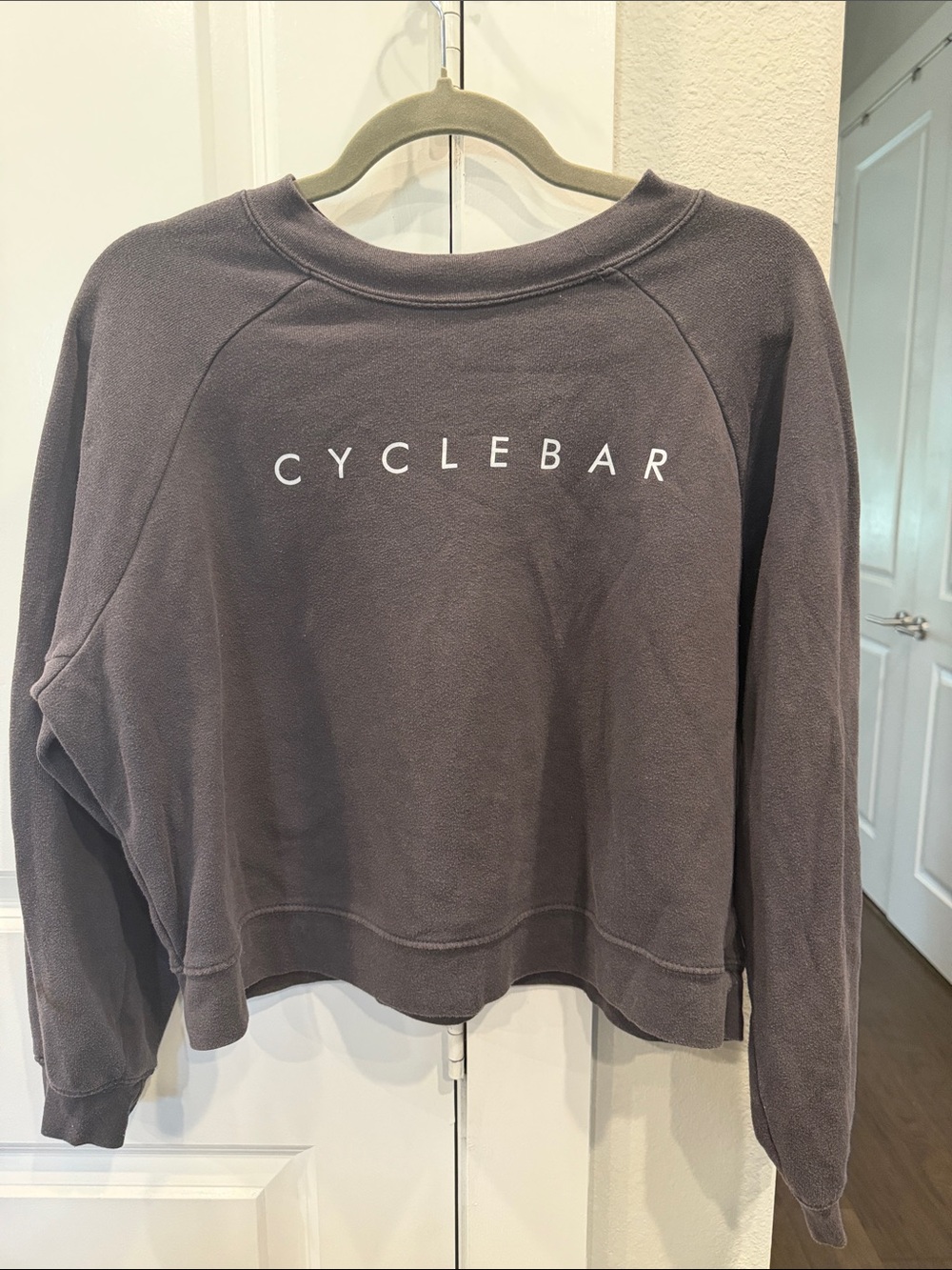 Cyclebar Charcoal Logo Crew Sweatshirt